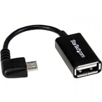 Startech 5" Micro USB To USB OTG Male/Female Host Adapter Cable